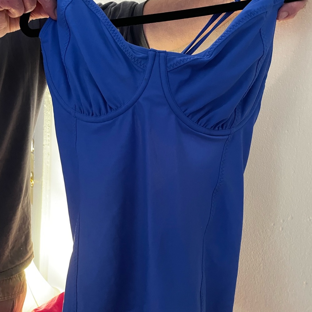 Athletica cobalt blue swim tank, size 40D/DD